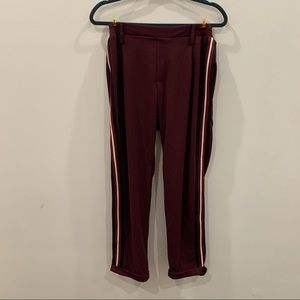 Burgundy striped dress pants ♣️